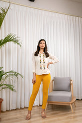 LarQi Gold Kurti Pants