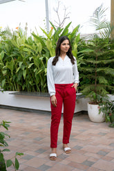 LarQi Magenta Polo Pants