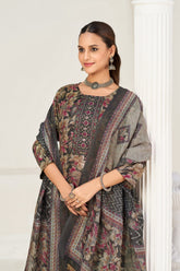 Larqi Women Viscose Rayon Grey 3 Pcs Set
