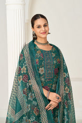 Larqi Women Viscose Rayon Blue 3 Pcs Set