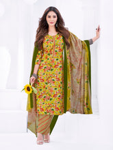Larqi Women Pure Cotton Yellow 3 Pcs Set