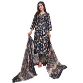 Larqi Women Pure Cotton Black 3 Pcs Set