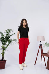 LarQi Light Red Stretch Pants