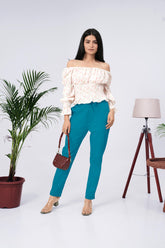 LarQi Rama Green Stretch Pants