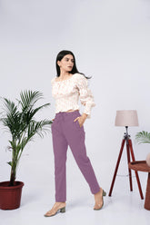 LarQi Lavender Stretch Pants