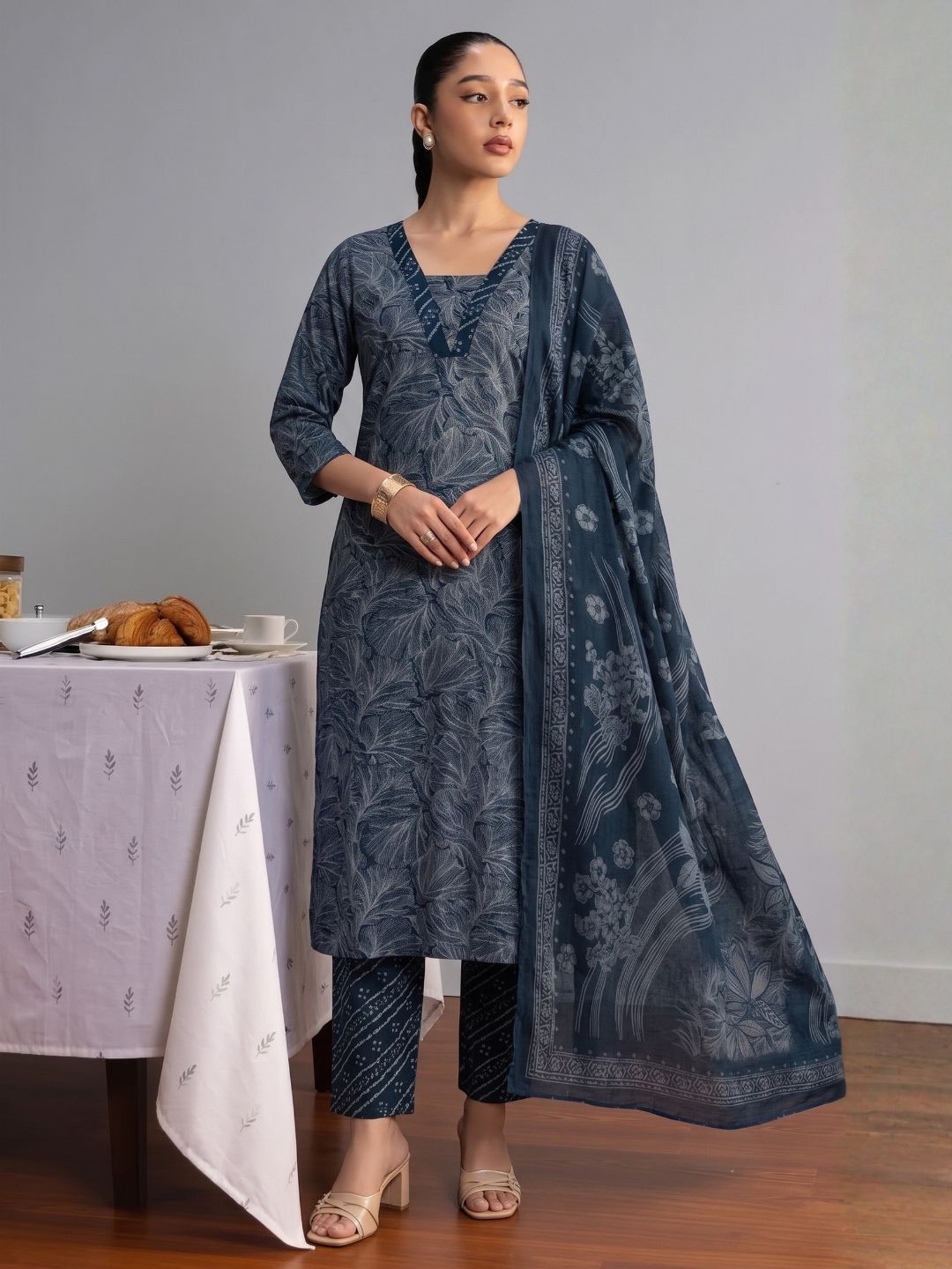 Printed Cotton Kurta set