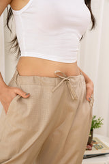 LarQi Beige Polo Pants