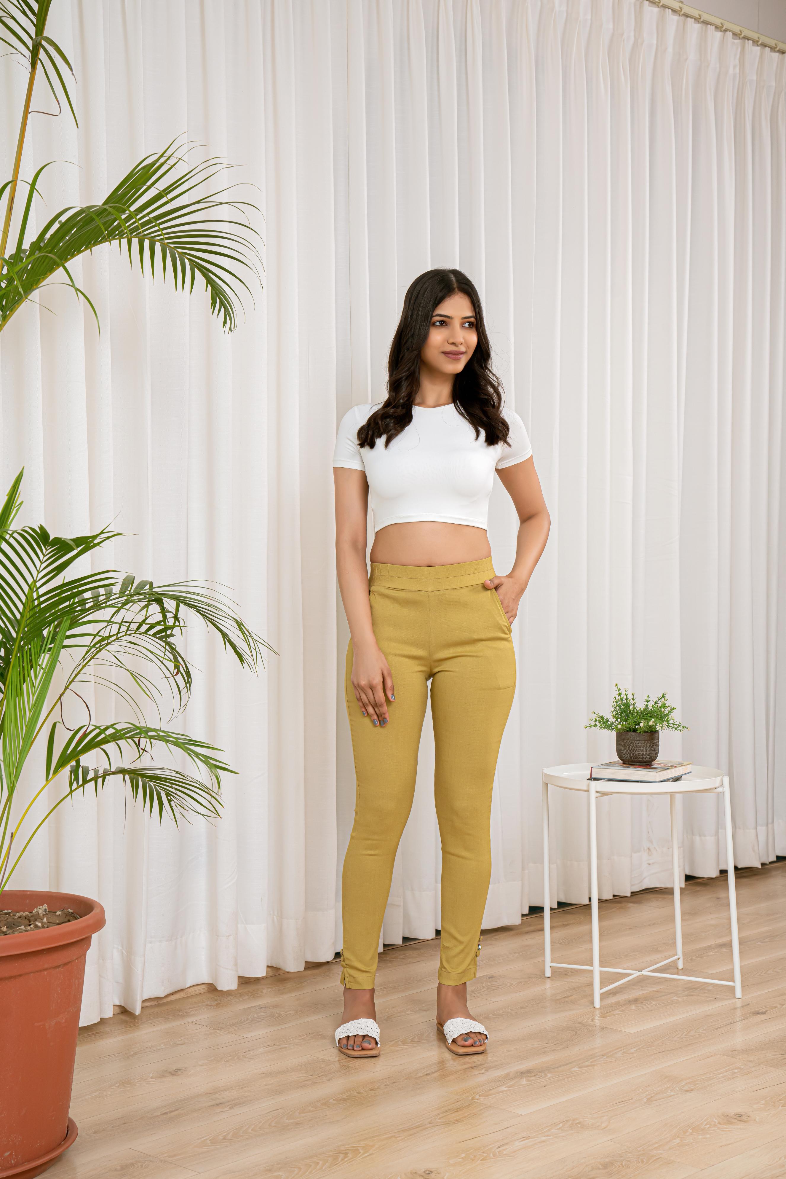 ARMY GREEN KNOT PANTS