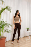 MAROON KNOT PANTS