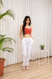 LarQi White Polo Pants