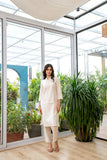 LarQi White Polo Long Kurti