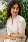 LarQi White Polo Long Kurti