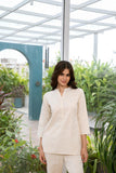 LarQi White Polo Short Kurti