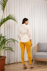 LarQi Gold Kurti Pants
