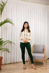 LarQi Green Kurti Pants