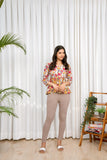 LarQi Beige Kurti Pants