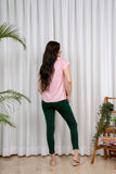 LarQi Dark Green Kurti Pants