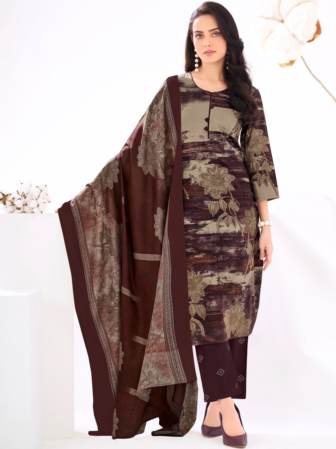 Larqi Women Pure Cotton 3 Pcs Set