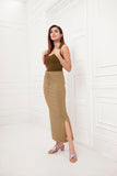 LarQi Dark Chikoo Saree Shaper