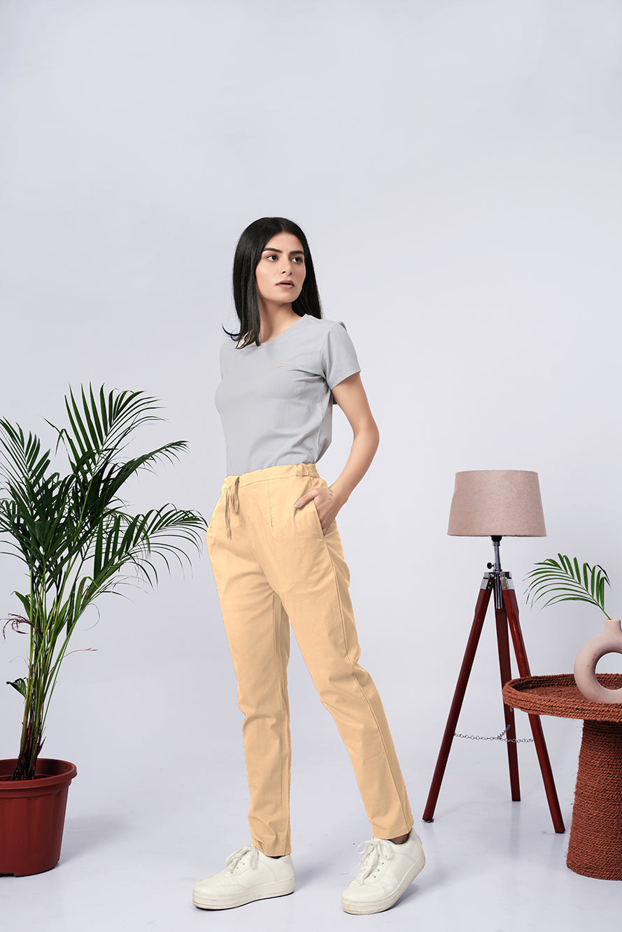 Larqi Women Comfort Low-Rise Easy Wash Trousers
