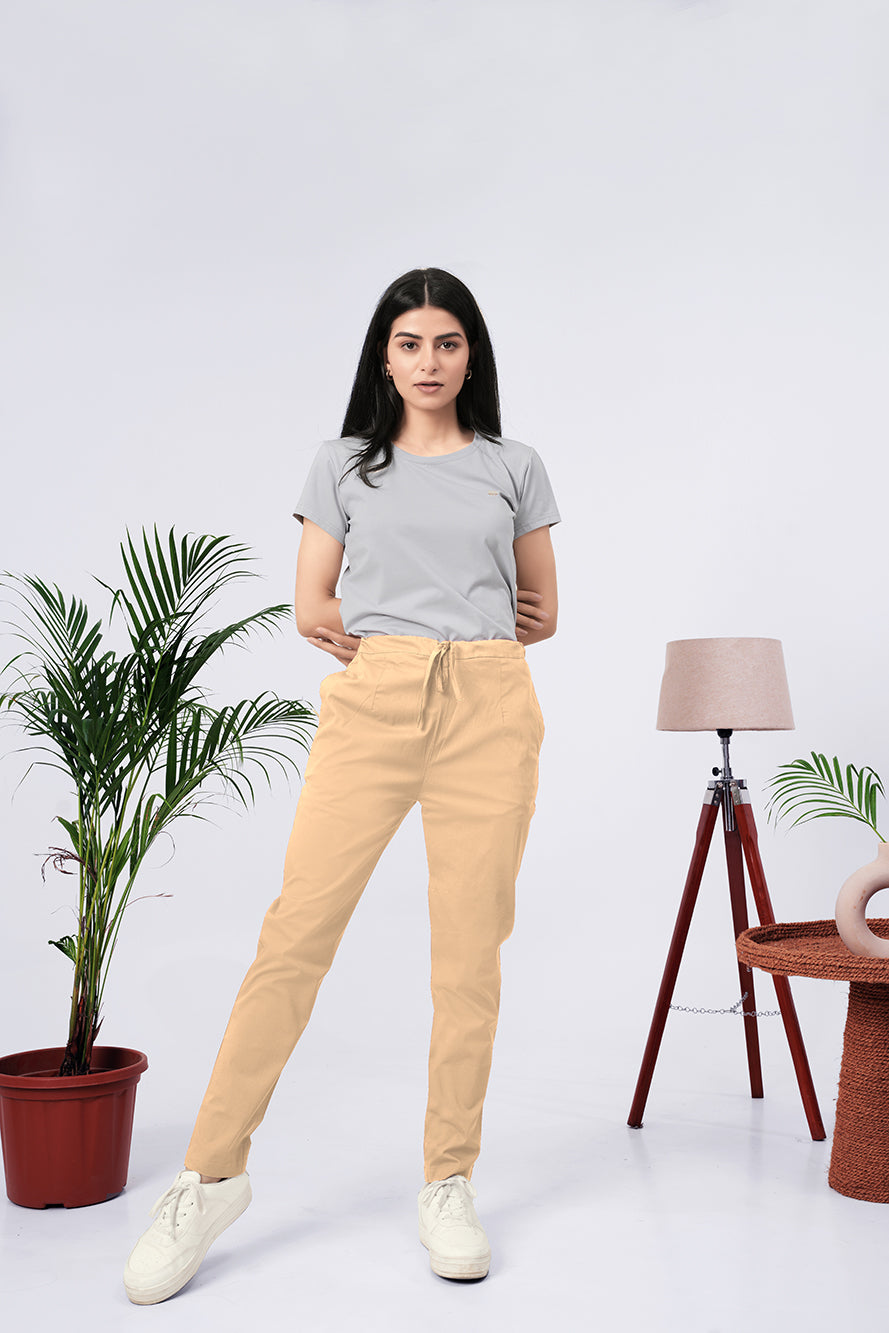 Larqi Women Comfort Low-Rise Easy Wash Trousers