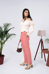 Larqi Women Comfort Low-Rise Easy Wash Trousers