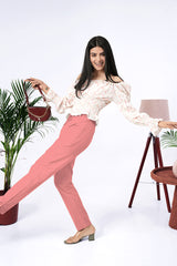 Larqi Women Comfort Low-Rise Easy Wash Trousers