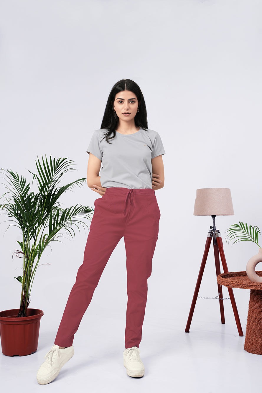 Larqi Women Comfort Low-Rise Easy Wash Trousers