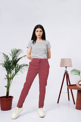 Larqi Women Comfort Low-Rise Easy Wash Trousers