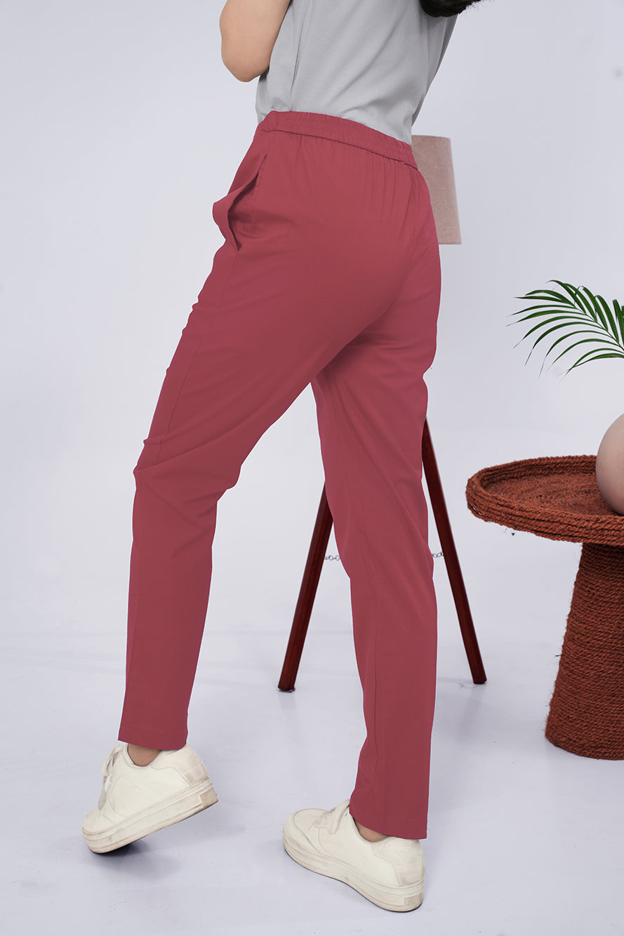 Larqi Women Comfort Low-Rise Easy Wash Trousers