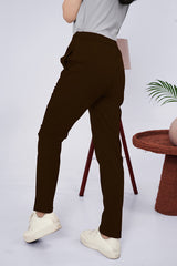 Larqi Women Comfort Low-Rise Easy Wash Trousers