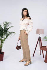Larqi Women Comfort Low-Rise Easy Wash Trousers