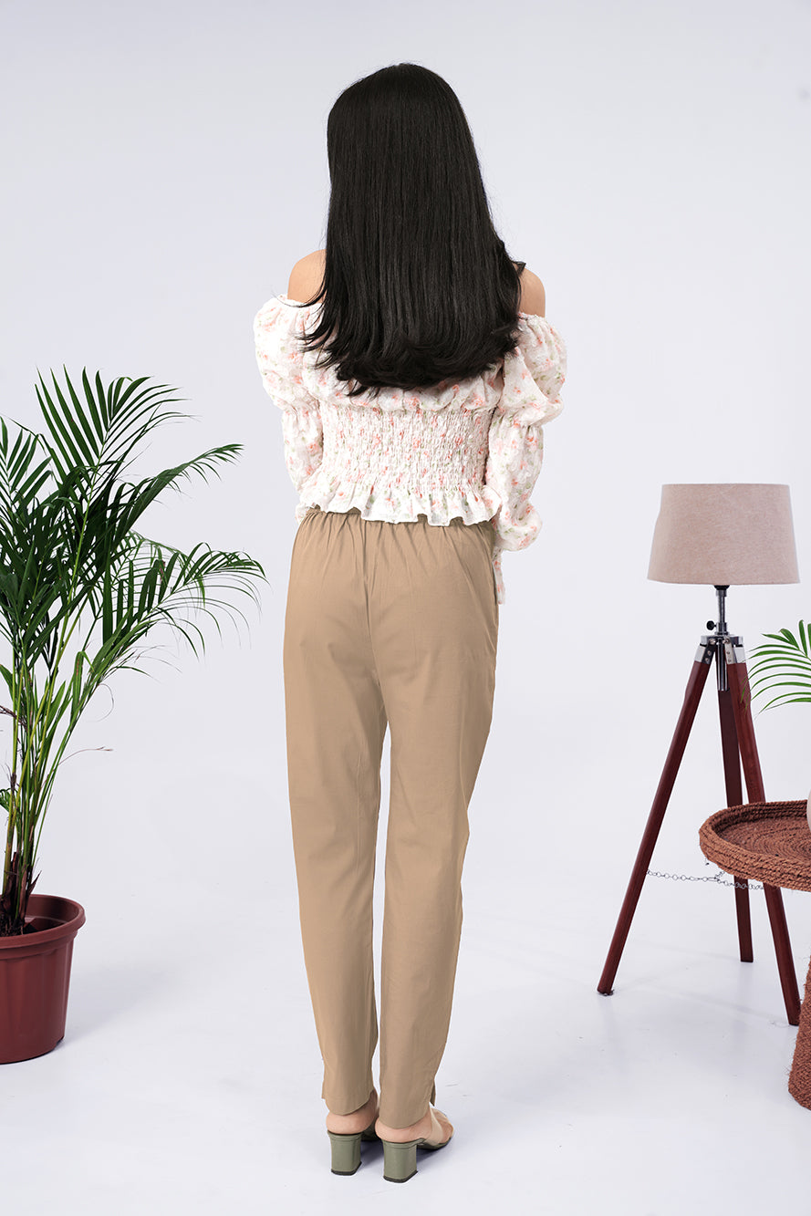 Larqi Women Comfort Low-Rise Easy Wash Trousers