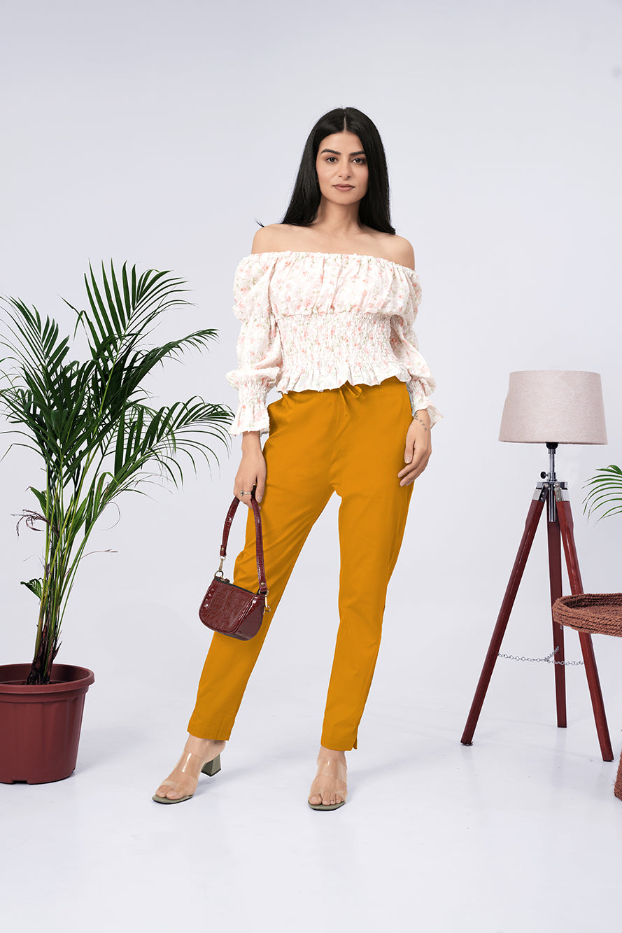 Larqi Women Comfort Low-Rise Easy Wash Trousers