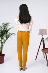 Larqi Women Comfort Low-Rise Easy Wash Trousers