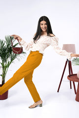 Larqi Women Comfort Low-Rise Easy Wash Trousers