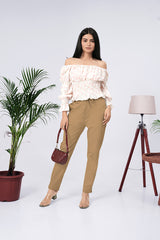Larqi Women Comfort Low-Rise Easy Wash Trousers