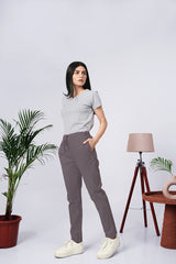 Larqi Women Comfort Low-Rise Easy Wash Trousers