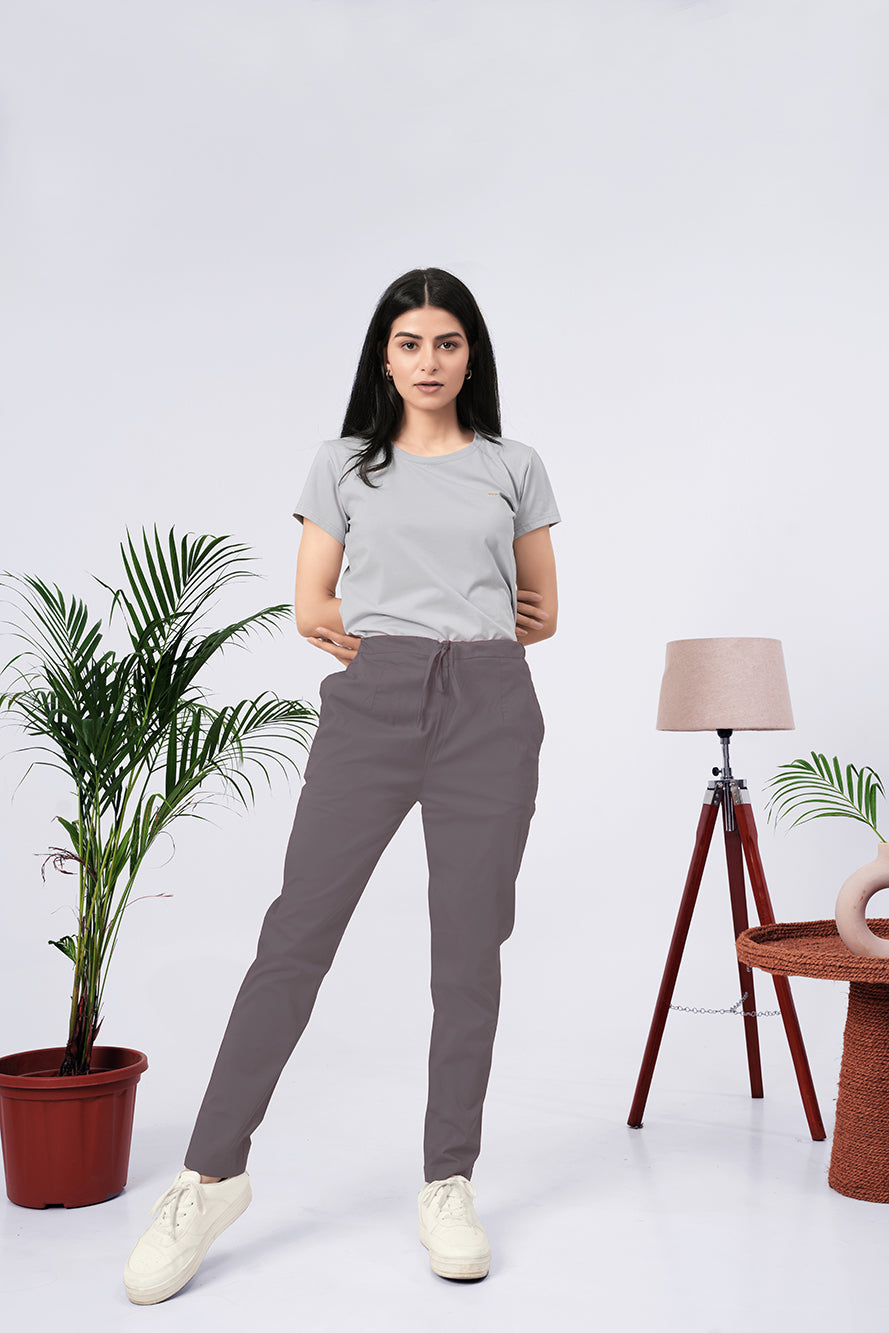 Larqi Women Comfort Low-Rise Easy Wash Trousers