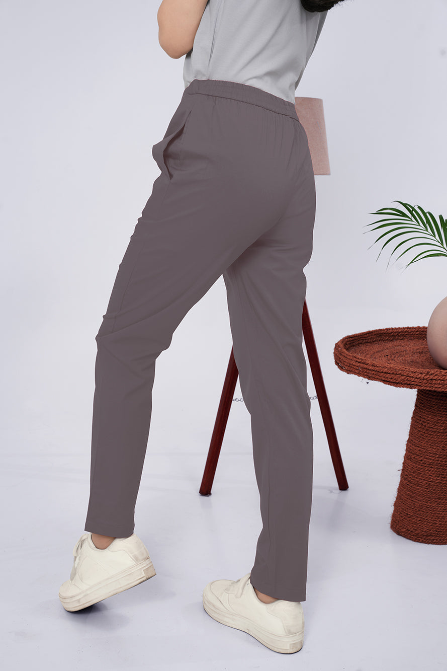 Larqi Women Comfort Low-Rise Easy Wash Trousers