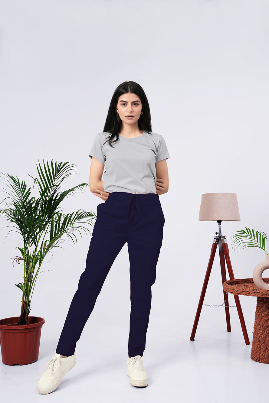Larqi Women Comfort Low-Rise Easy Wash Trousers