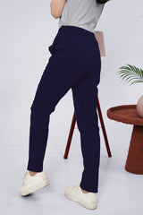 Larqi Women Comfort Low-Rise Easy Wash Trousers