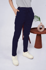 Larqi Women Comfort Low-Rise Easy Wash Trousers