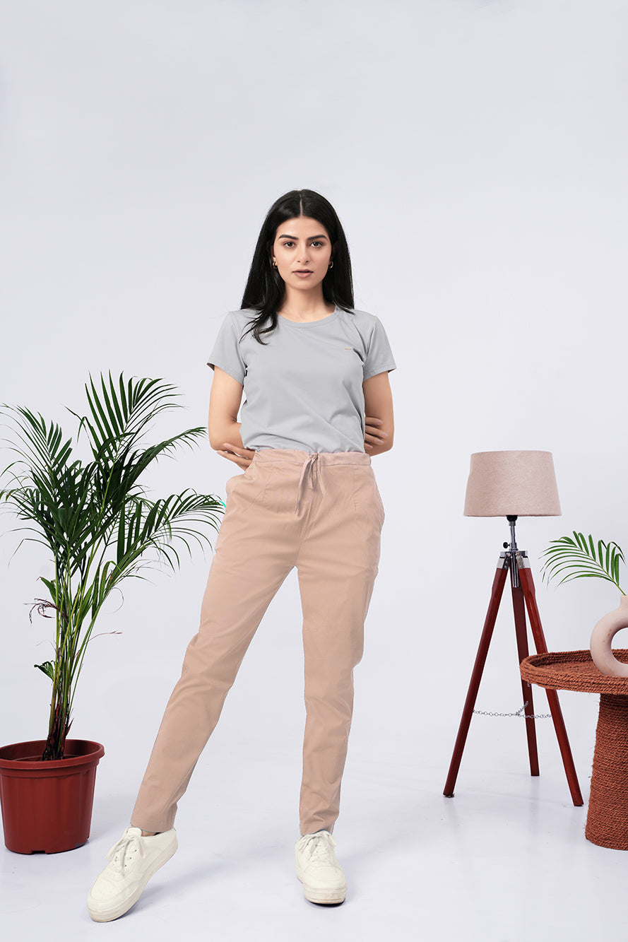 Larqi Women Comfort Low-Rise Easy Wash Trousers