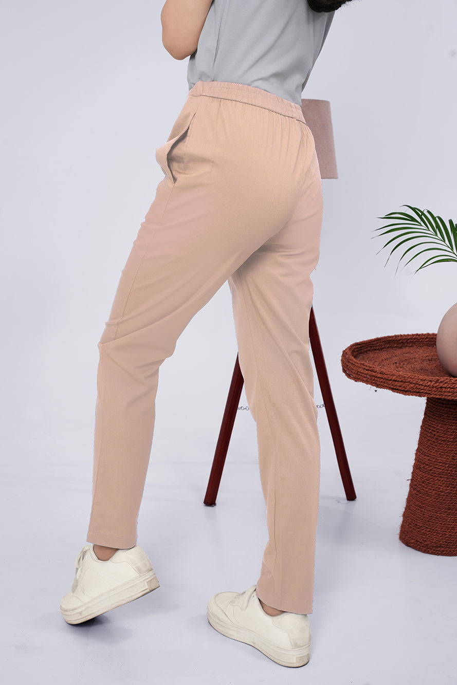 Larqi Women Comfort Low-Rise Easy Wash Trousers