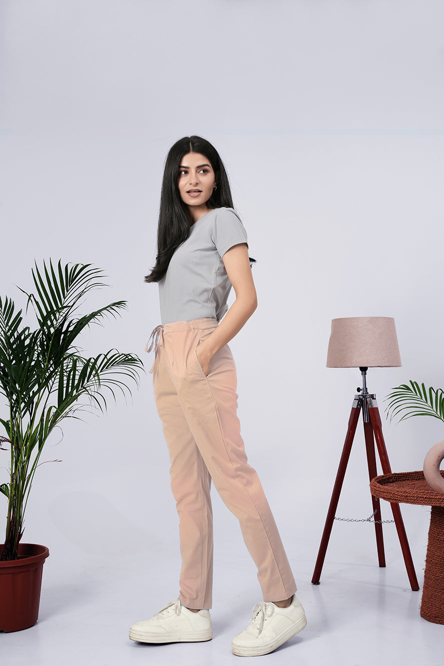 Larqi Women Comfort Low-Rise Easy Wash Trousers