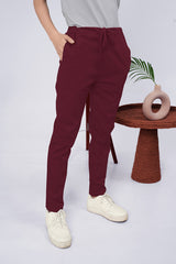Larqi Women Comfort Low-Rise Easy Wash Trousers
