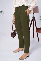 Larqi Women Comfort Low-Rise Easy Wash Trousers