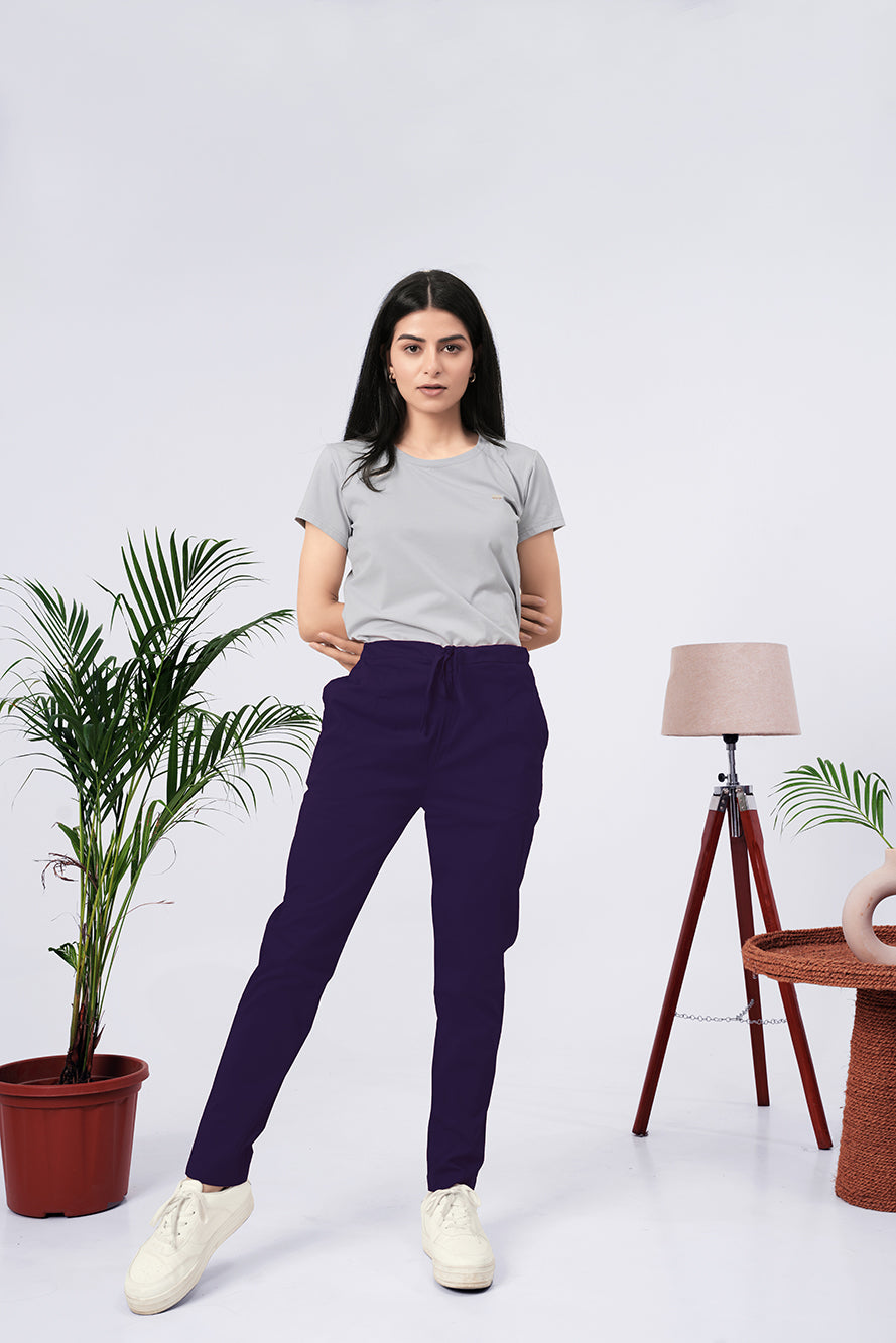Larqi Women Comfort Low-Rise Easy Wash Trousers
