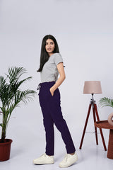 Larqi Women Comfort Low-Rise Easy Wash Trousers